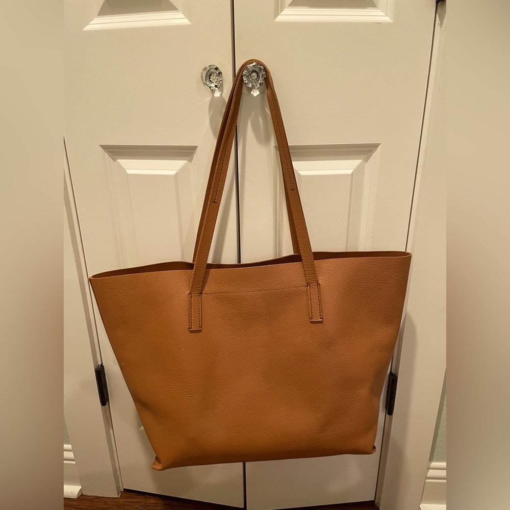 Mark & Graham Everyday Leather Camel Tote